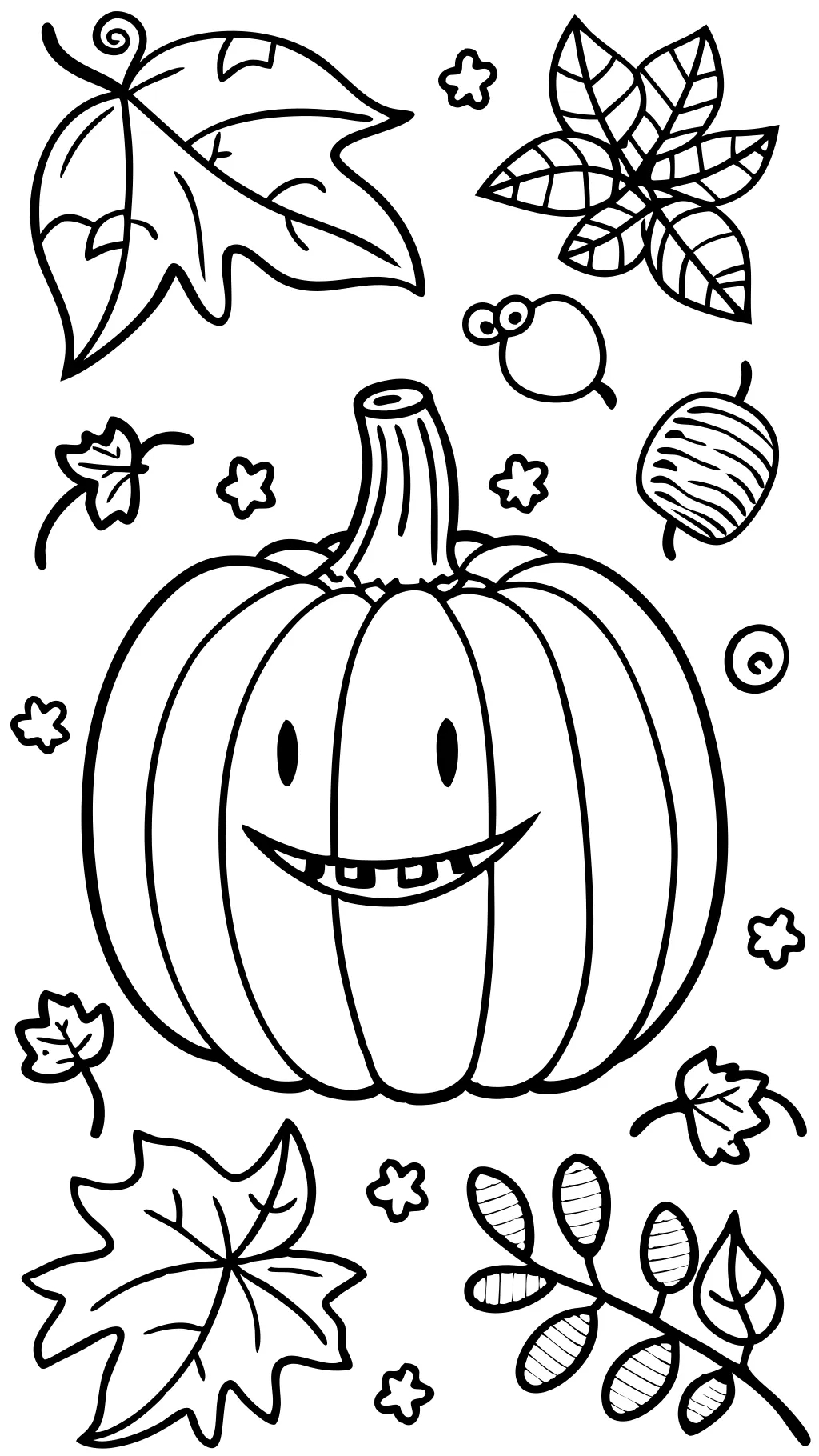 pumpkins coloring page